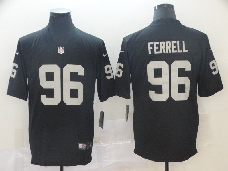 Men Oakland Raiders 96 Ferrell Black Nike Vapor Untouchable Limited Player NFL Jerseys